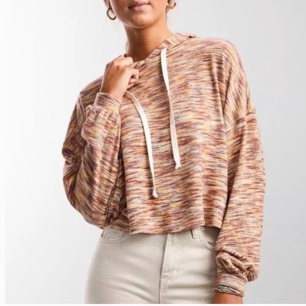 Urban Outfitters Out From Under Jenny Marled Cropped Hoodie XS